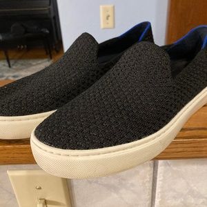 Rothy’s Black Honeycomb Slip-On Sneaker